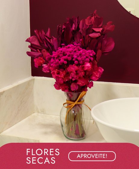 Decore com Flores Secas
