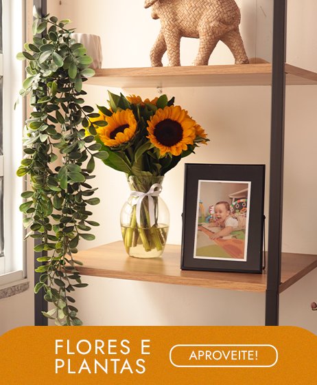 Decore com Vasos de Flores e Plantas