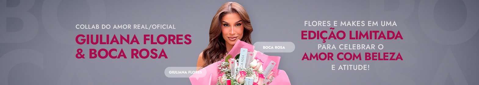 Giuliana Flores e Boca Rosa