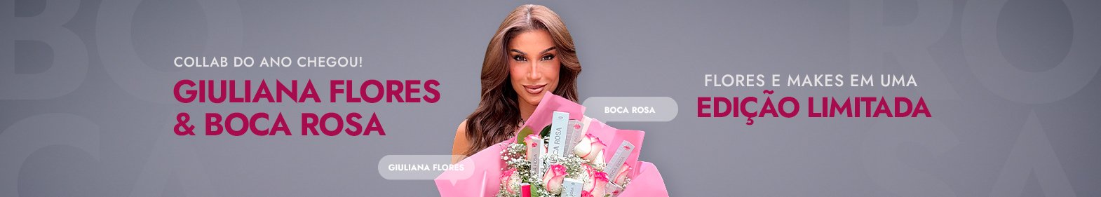 Giuliana Flores e Boca Rosa