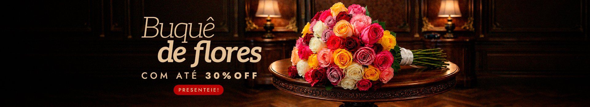 Buquê de Rosas 30% OFF  - Super