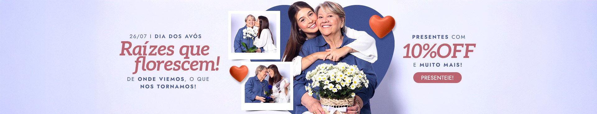 Dia dos Avós com 10% Off  - Super