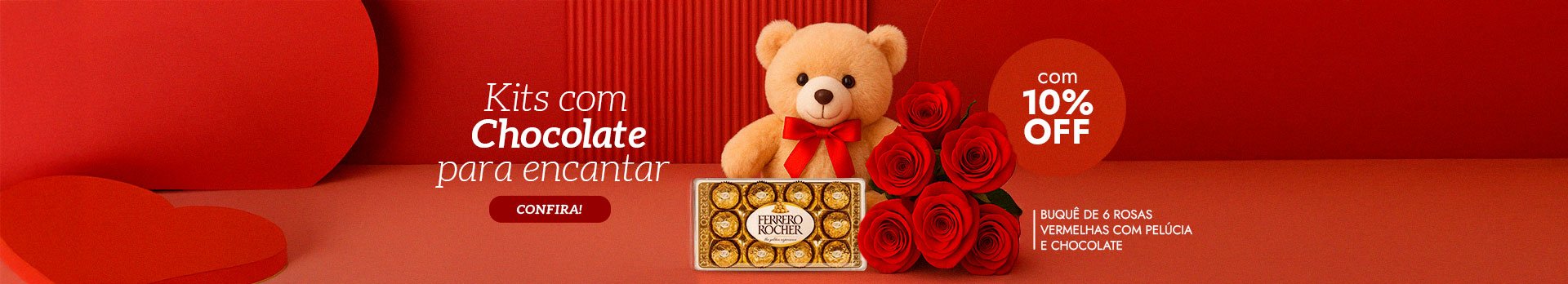 Kits com chocolate com 10% Off - Super