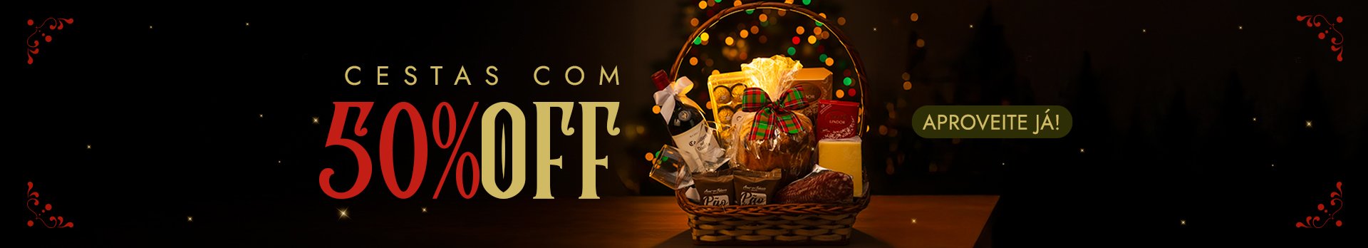 Cestas com 50% OFF - Super