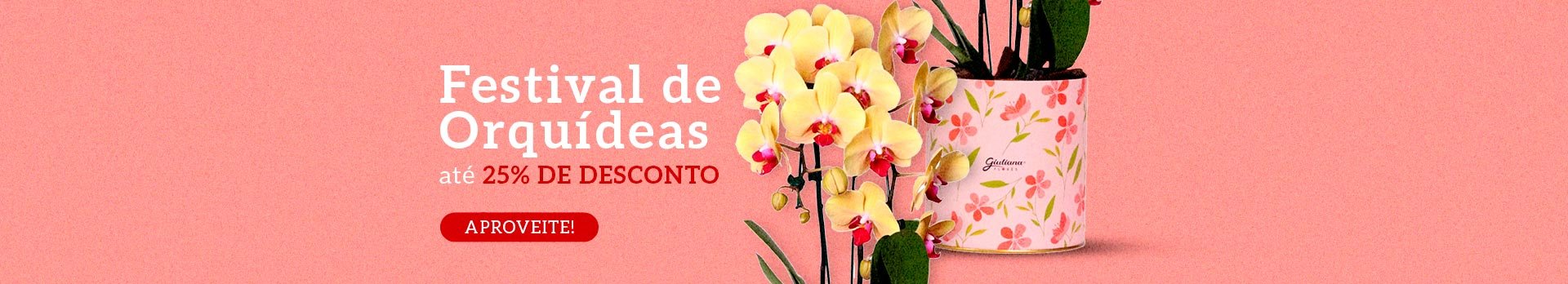 Orquídeas com até 25% off - Super