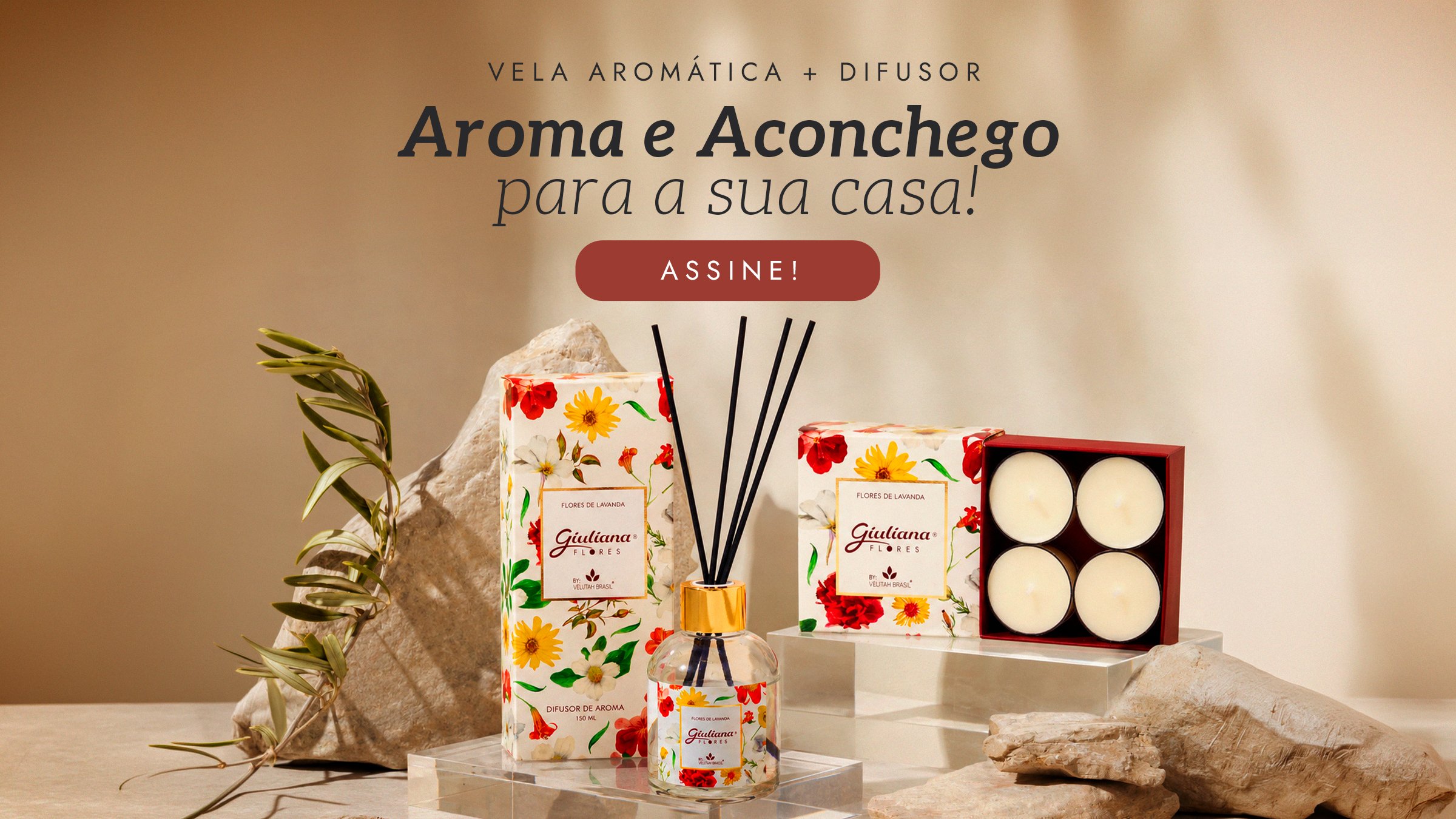 Assinatura de Aromas - Difusor + Vela 