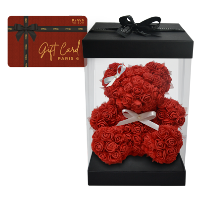 Gift card black com teddy flowers Giuliana Flores