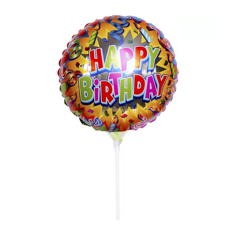 Balão Redondo Happy Birthday