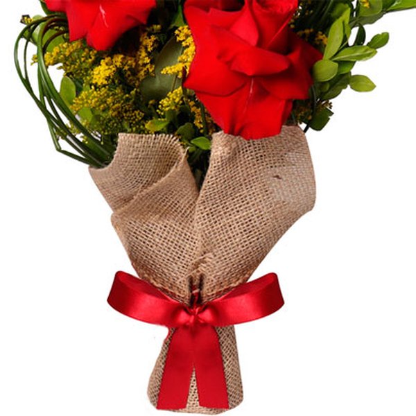Arranjo 3 Lindas Rosas Vermelhas