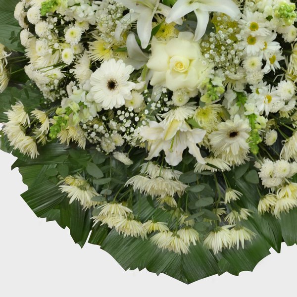 Coroa Flores Brancas Premium Grande 1 GF01