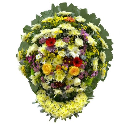 Coroa de Flores Nobres Luxo Pequena 9 GF05