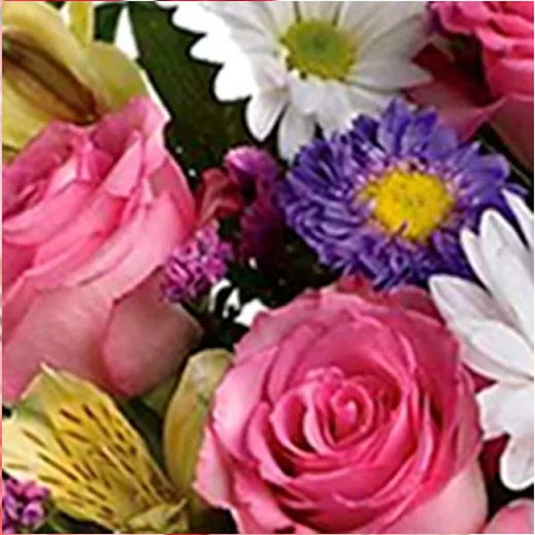 Luxuoso Mix de Flores do Campo no Vaso