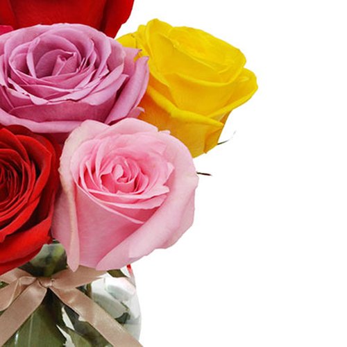 Surpresa de Rosas Coloridas Colombianas