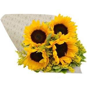 Imagem de Buquê de 4 Girassóis Te Adoro