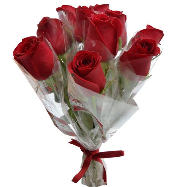 10 Rosas Vermelhas Avulsas Em Celofane