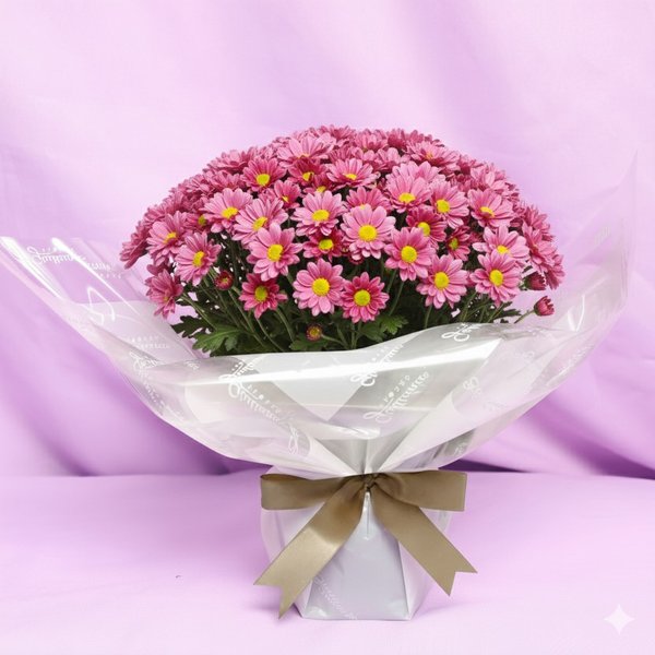 Mini Vaso de Margaridinhas Lilás