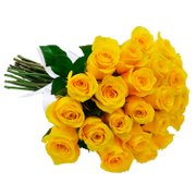 Buquê de 24 Rosas Amarelas
