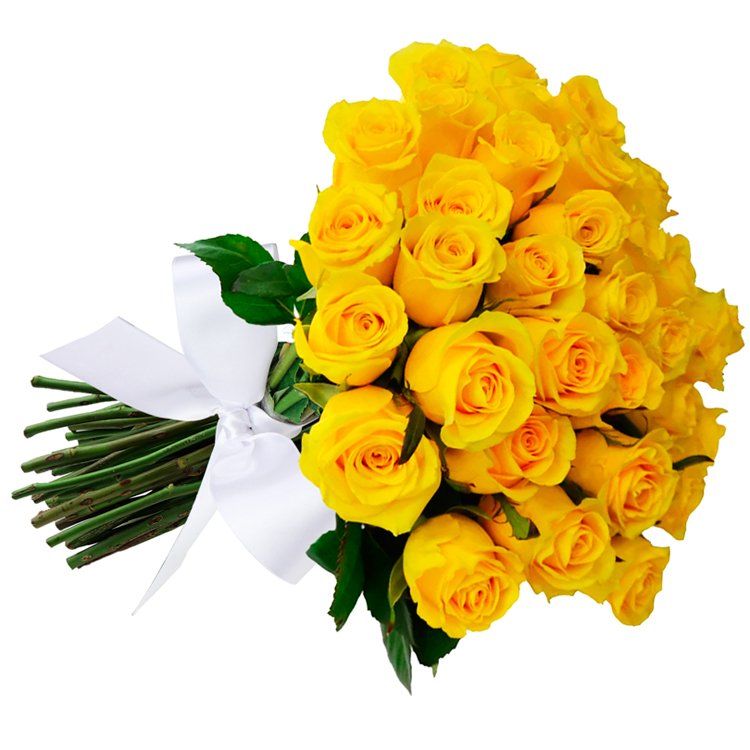 Buquê de 36 Rosas Amarelas