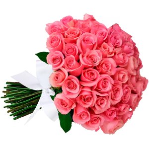 Imagem de Buquê de 42 Rosas Cor de Rosa