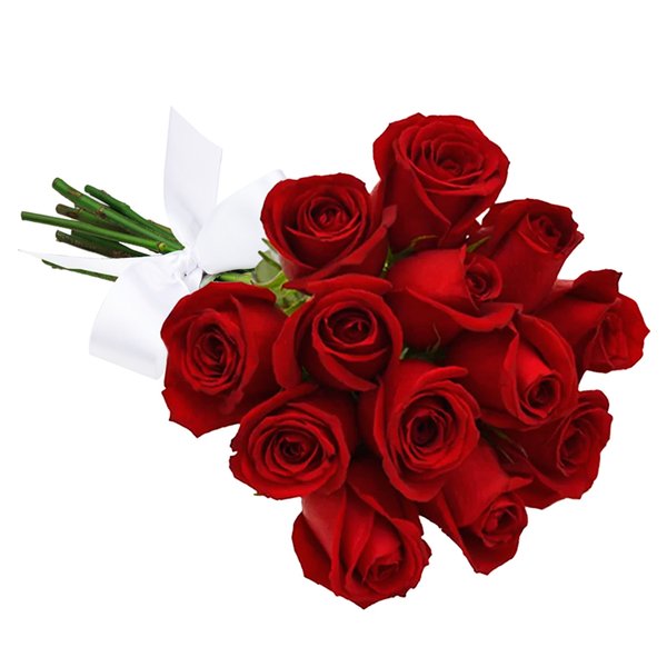 Buquê de 12 Rosas Vermelhas