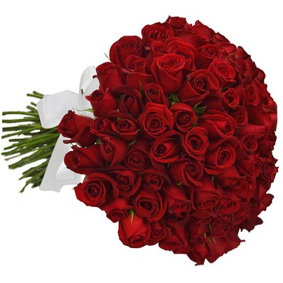 Buquê de 50 Rosas Vermelhas | Giuliana Flores