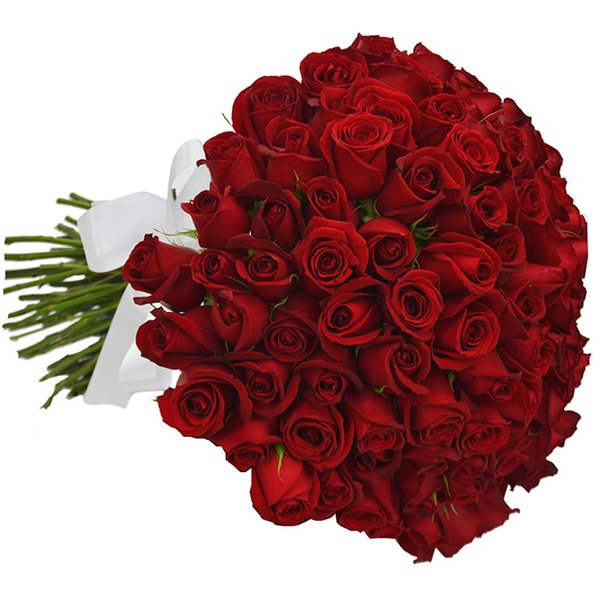 Buquê de 50 Rosas Vermelhas