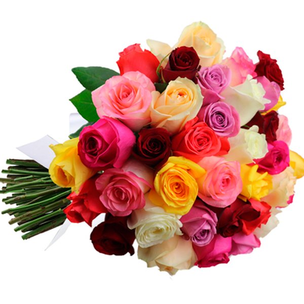 Buquê de 42 Rosas Coloridas