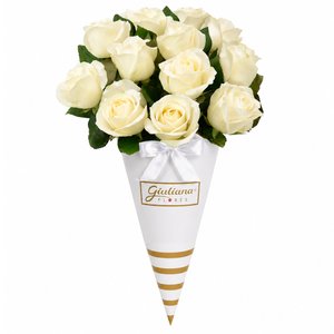 Imagem de Buquê Magnífico de Rosas Brancas