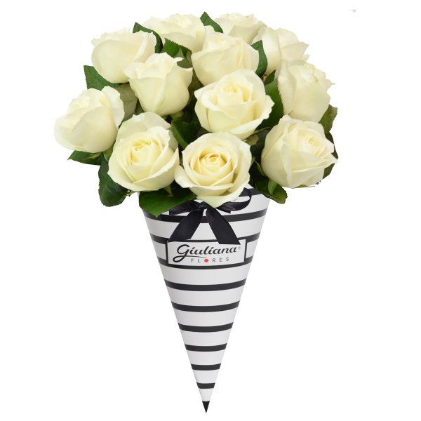 Buquê Magnífico de Rosas Brancas