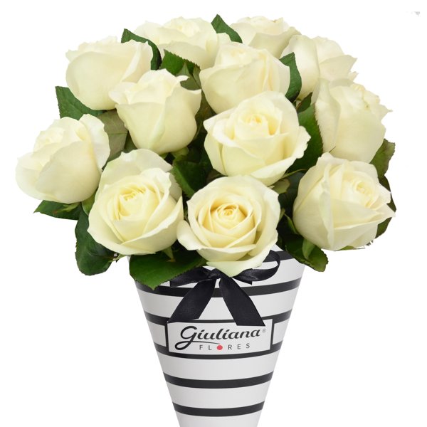 Buquê Magnífico de Rosas Brancas
