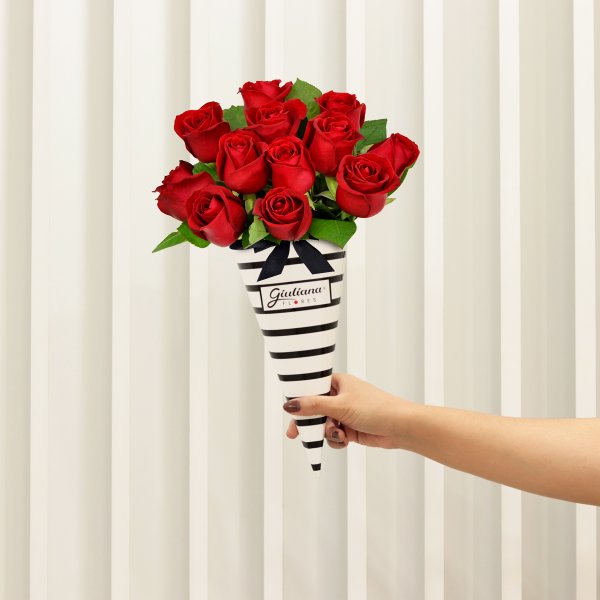 Buquê Magnífico de Rosas Vermelhas