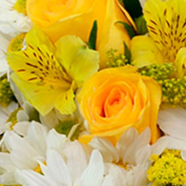 Arranjo Flores e Vida Amarelo