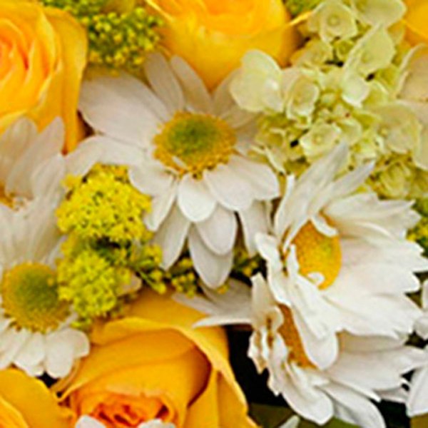 Arranjo Flores e Vida Amarelo