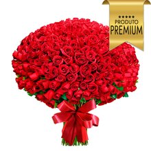 Mega Buquê de 500 Rosas Colombianas Vermelhas