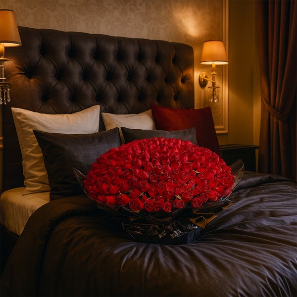 Mega Buquê de 500 Rosas Vermelhas