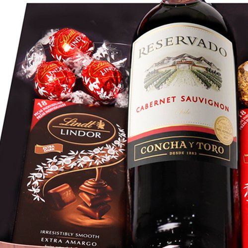 Kit de Vinho e Chocolate Especial