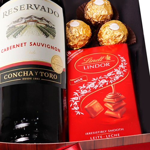 Kit de Vinho e Chocolate Especial