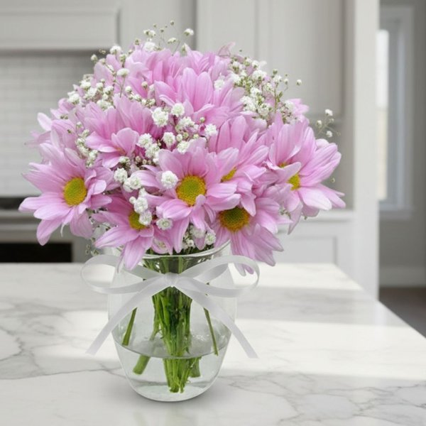 Delicado Mix de Flores Silvestres Cor Rosa