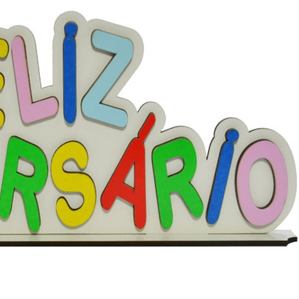 Placa Feliz Aniversário