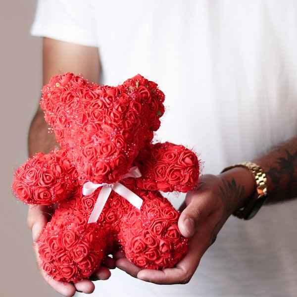 Teddy Flowers Red