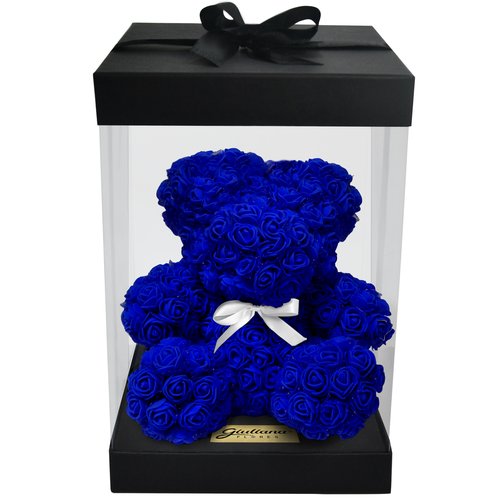Teddy Flowers Azul Escuro