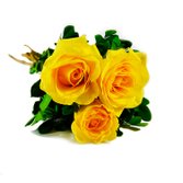Buquê de 3 Rosas Amarelas