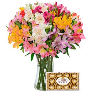 Imagem de Luxuosas Astromélias e Ferrero Rocher