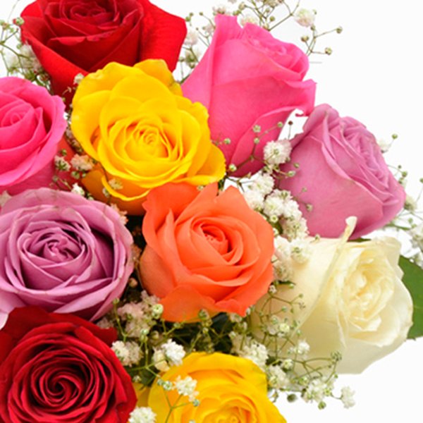 Elegância das Rosas Coloridas e Ferrero