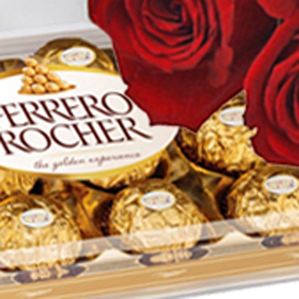 Buquê de 12 Rosas Vermelhas e Ferrero