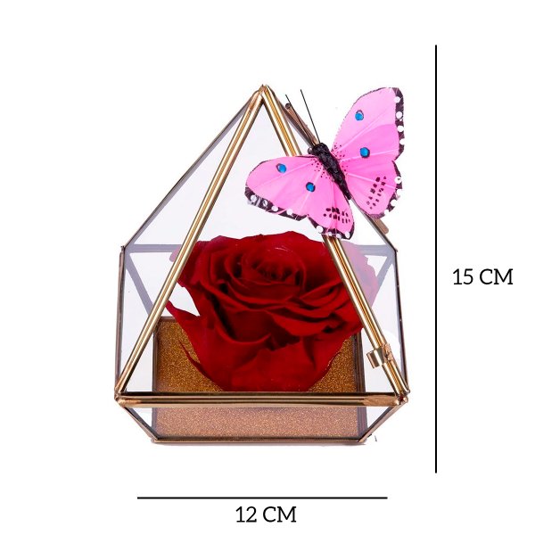 Pirâmide da Rosa Encantada Vermelha