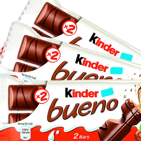 Chocolate Kinder Bueno com 43g 3 Unidades