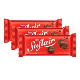 Imagem de Chocolate Suflair Nestlé 3 Unidades 130g