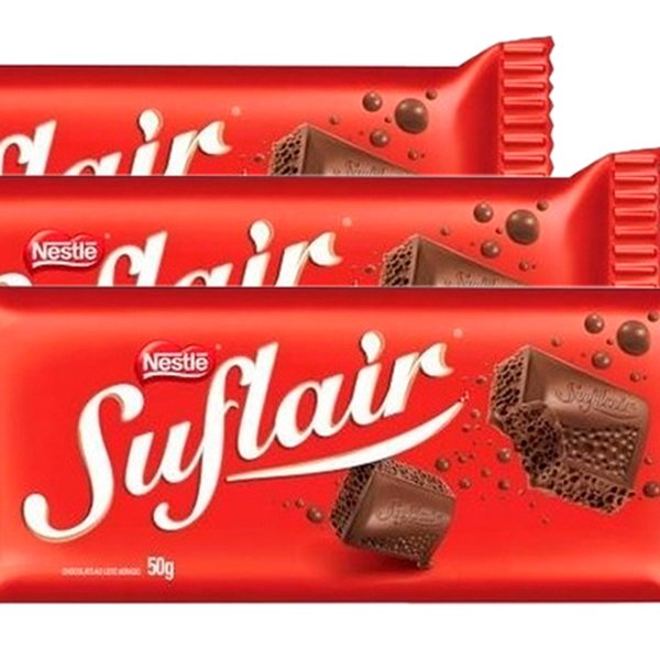 Chocolate Suflair Nestlé 3 Unidades 130g