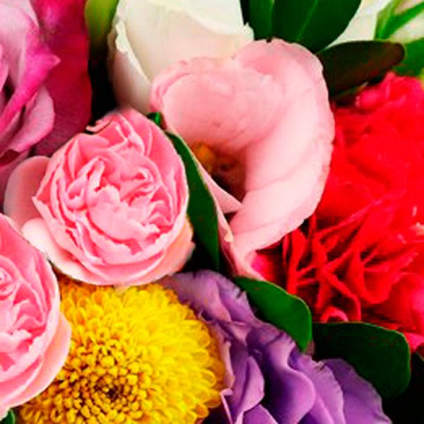 Mix de Flores no Box Parabéns pra Você